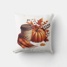 Herbstkaffee & Kürbiskissen