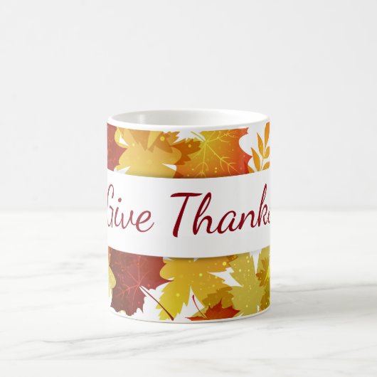 Herbstkaffee Tasse Danke (Mittel)