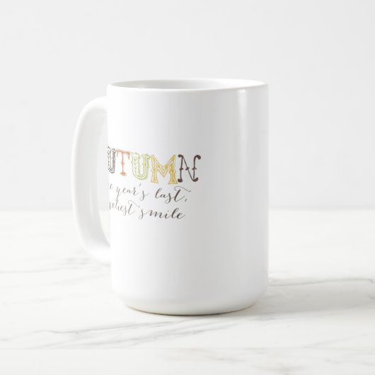 Herbstkaffee-Tasse Kaffeetasse (Vorderseite Links)