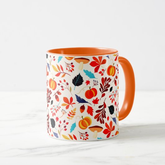 Herbstkaffee-Tasse Tasse (VorderseiteRechts)