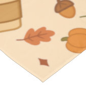 Herbstkaffee Tischdecke (Schrägansicht)