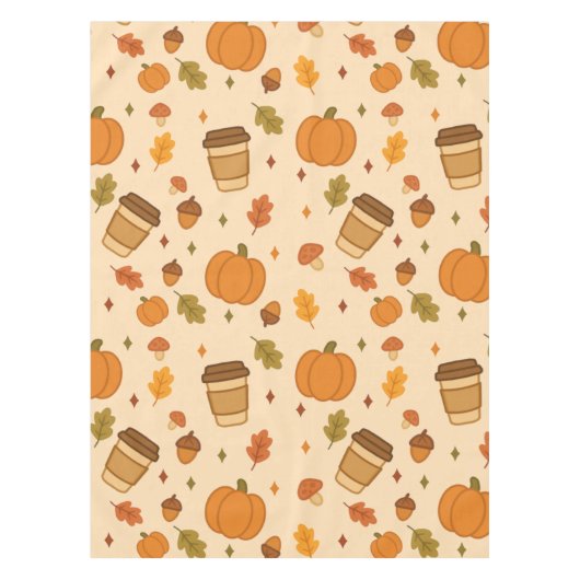 Herbstkaffee Tischdecke (Vorderseite)