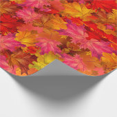 Herbstkaleidoskop: Muster für lebendige Herbstlaub Geschenkpapier (Ecke)