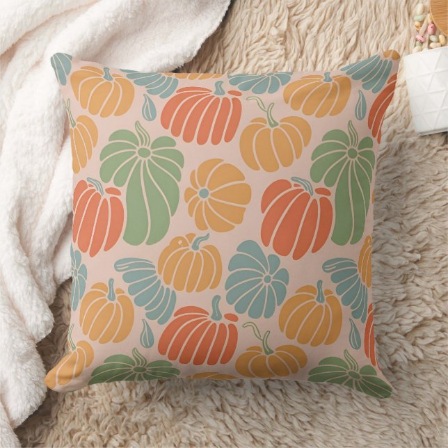 Herbstkammkissen - Herbstdekor mit Kissen (Decke)