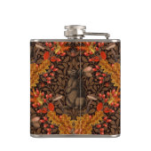 Herbstkaninchen auf braun flachmann (Rückseite)