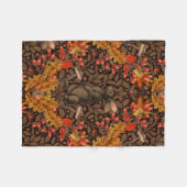 Herbstkaninchen auf braun fleecedecke (Vorderseite (Horizontal))