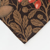 Herbstkaninchen auf braun fleecedecke (Ecke)