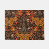 Herbstkaninchen auf braun fußmatte (Vorderseite)