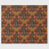 Herbstkaninchen auf braun geschenkpapier (Flach)