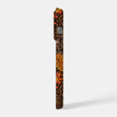 Herbstkaninchen auf braun iPhone hülle (Linke Seite)