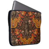 Herbstkaninchen auf braun laptopschutzhülle (Vorne Rechts)