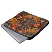 Herbstkaninchen auf braun laptopschutzhülle (Vorne Knopf)