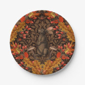 Herbstkaninchen auf braun pappteller (Vorderseite)