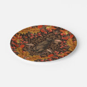 Herbstkaninchen auf braun pappteller (Schrägansicht)