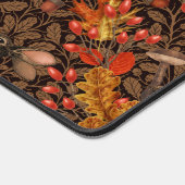 Herbstkaninchen auf braun schreibtischunterlage (Ecke)