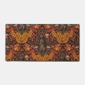 Herbstkaninchen auf braun schreibtischunterlage (Vorderseite)