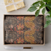 Herbstkaninchen auf braun seidenpapier (Geschenk)