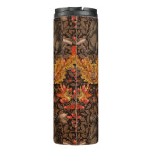 Herbstkaninchen auf braun thermosbecher (Rückseite)