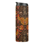 Herbstkaninchen auf braun thermosbecher (Nach rechts gedreht)