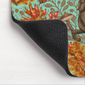Herbstkaninchen auf hellgrün mousepad (Ecke)