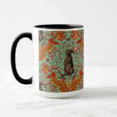 Herbstkaninchen auf hellgrün tasse (Links)