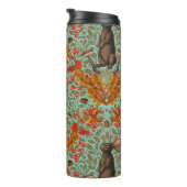 Herbstkaninchen auf hellgrün thermosbecher (Nach rechts gedreht)