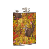 Herbstkaninchen auf Ocker Flachmann (Rechts)