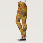 Herbstkaninchen auf Ocker Leggings (Links)
