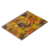 Herbstkaninchen auf Ocker Notizblock (Linke Seite)