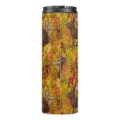 Herbstkaninchen auf Ocker Thermosbecher (Rückseite)