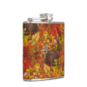 Herbstkaninchen auf rot flachmann (Rechts)