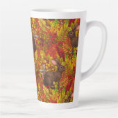 Herbstkaninchen auf rot milchtasse (Rechts)