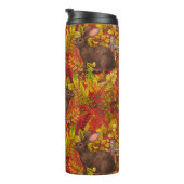 Herbstkaninchen auf rot thermosbecher (Nach rechts gedreht)