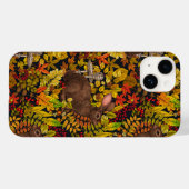 Herbstkaninchen auf schwarz Case-Mate iPhone hülle (Rückseite (Horizontal))