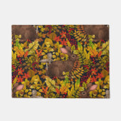 Herbstkaninchen auf schwarz fußmatte (Vorderseite)