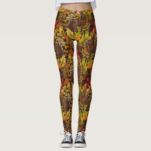 Herbstkaninchen auf schwarz leggings