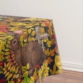 Herbstkaninchen auf schwarz tischdecke (Beispiel)