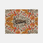 Herbstkaninchen auf weiß fleecedecke (Vorderseite (Horizontal))