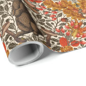 Herbstkaninchen auf weiß geschenkpapier (Rolleneckpunkt)