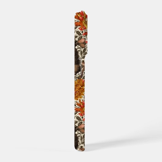 Herbstkaninchen auf weiß iPhone hülle (Rechte Seite)