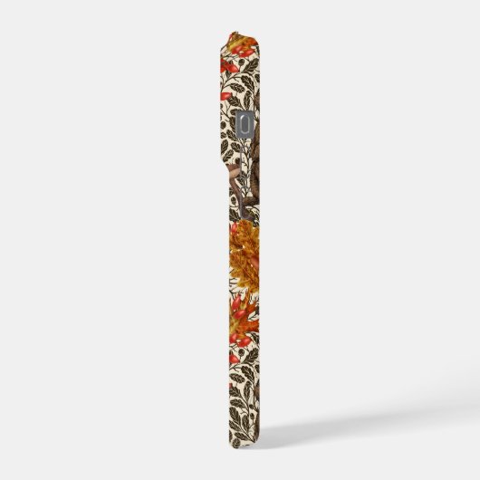 Herbstkaninchen auf weiß iPhone hülle (Linke Seite)