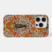 Herbstkaninchen auf weiß iPhone hülle (Rückseite (Horizontal))