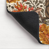 Herbstkaninchen auf weiß mousepad (Ecke)