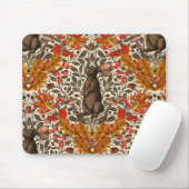 Herbstkaninchen auf weiß mousepad (Mit Mouse)