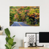 Herbstkanopie auf dem Highway 41 2 Poster (Heimbüro)
