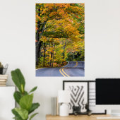 Herbstkanopie auf dem Highway 41 Poster (Heimbüro)