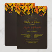 Herbstkanopie Einladung (Vorne/Hinten)