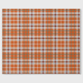 Herbstkariert Geschenkpapier (Flach)