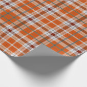 Herbstkariert Geschenkpapier (Ecke)