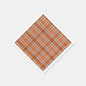 Herbstkariert Serviette (Ecke)